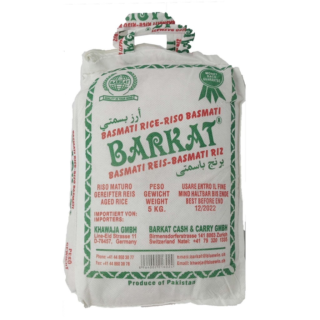 BARKAT Basmati Rice 4x5Kg (AKTION)