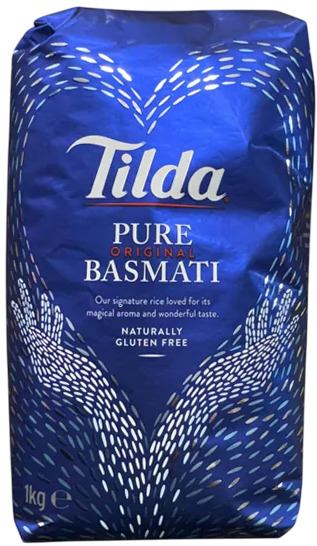Tilda Pure Basmati Rice Gluten Free 8x1KG
