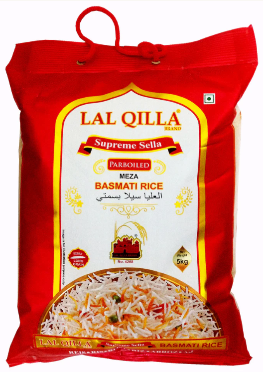 Lal Qilla Parboiled Supreme Sella Basmati Rice  4x5kg 