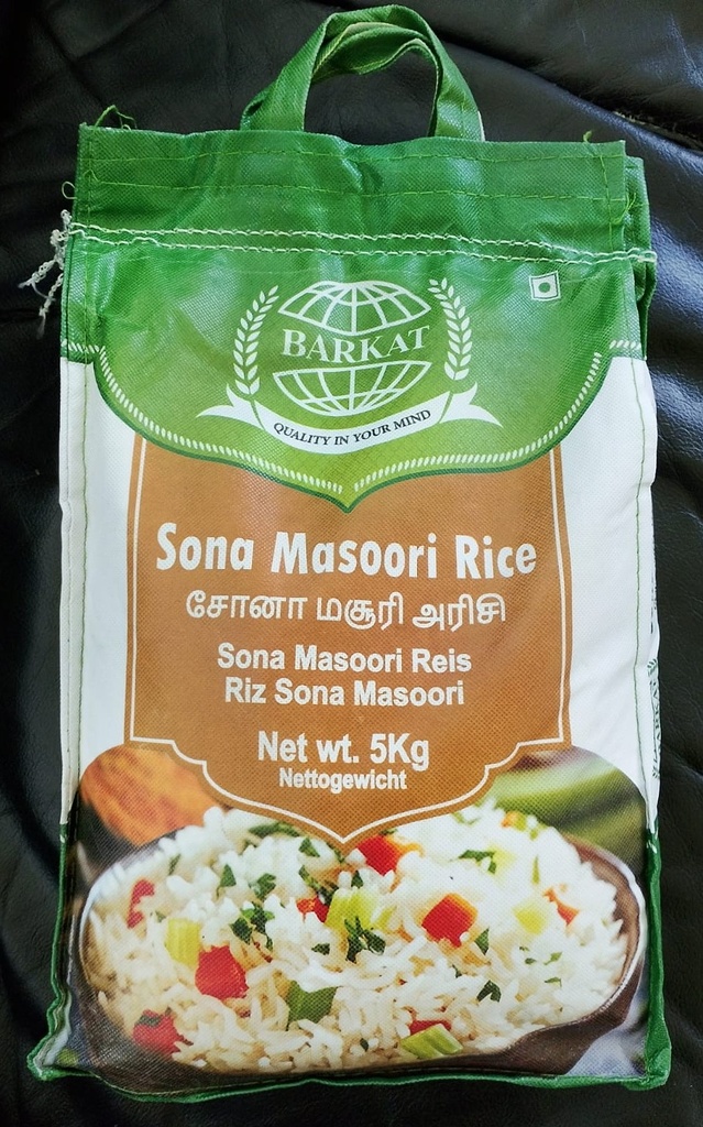 BARKAT SONA MASOORI  RICE / REIS  4x5kg