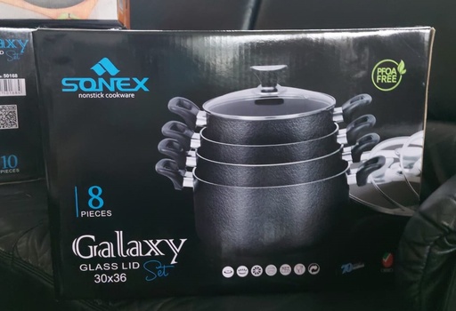  SONEX 4Pcs Non Stick Galaxy Set with Glass Lid