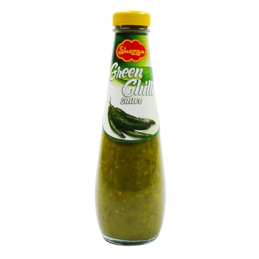 Shezan Green Chilli Sauce Glass Bottle 12x300g 