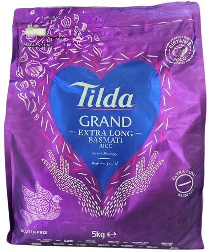 Tilda Grand Extra Long Basmati Rice 5KG (AKTION)